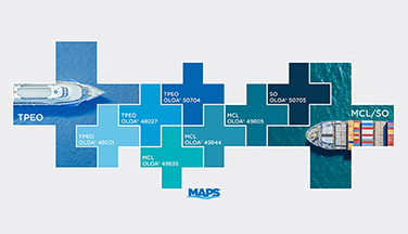 MAPS product lineup logos.